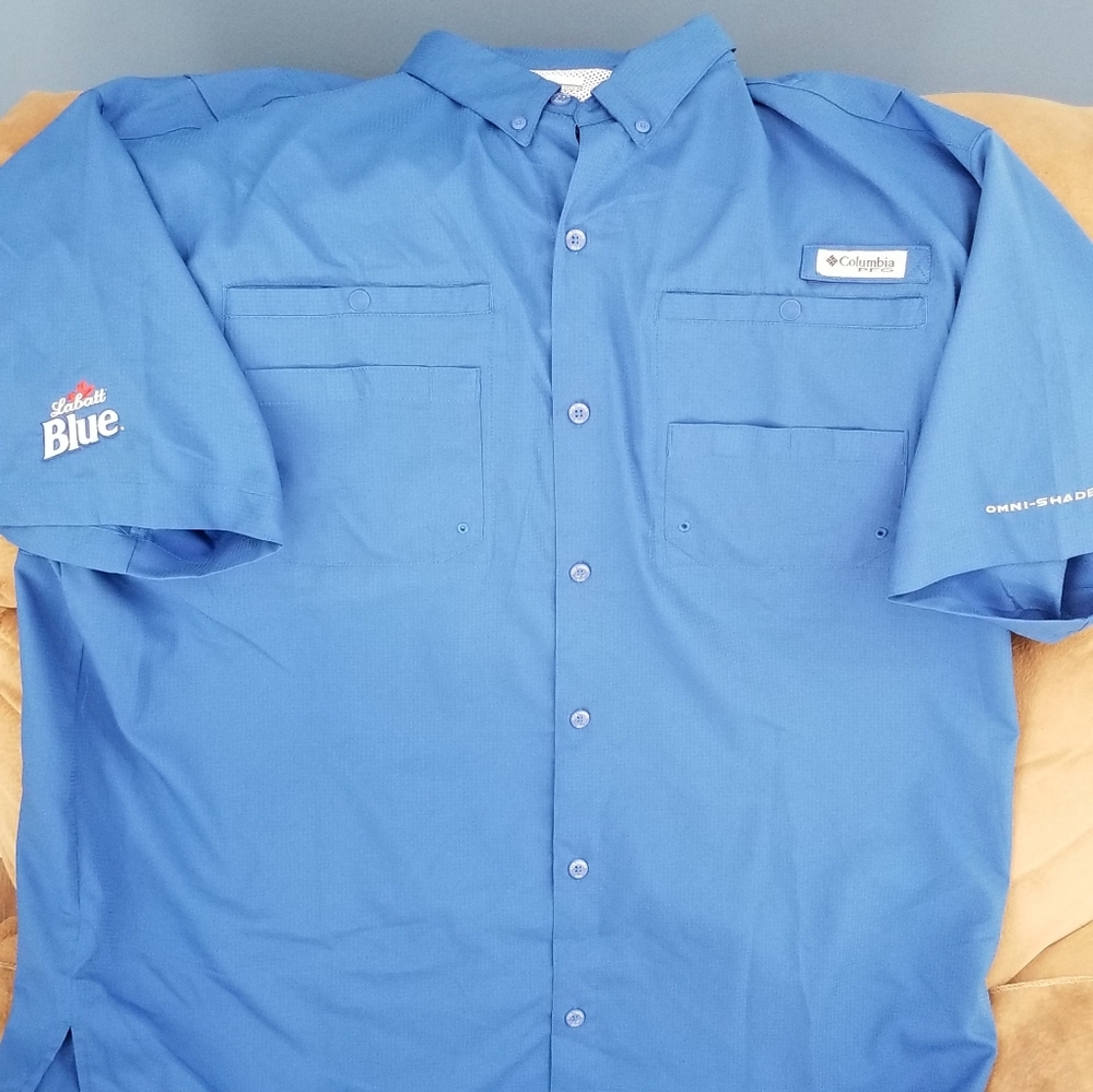 Columbia PFG Labatt Blue Shirt size xl